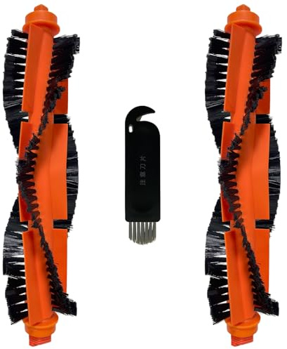 APZOVO 2 Main Brush Replacement Accessories for Xiaomi Mi Robot Vacuum Mop 2S/ Mop Pro/Mop P/ STYJ02YM, Xiaomi Robot Vacuum S12/ S10 EU