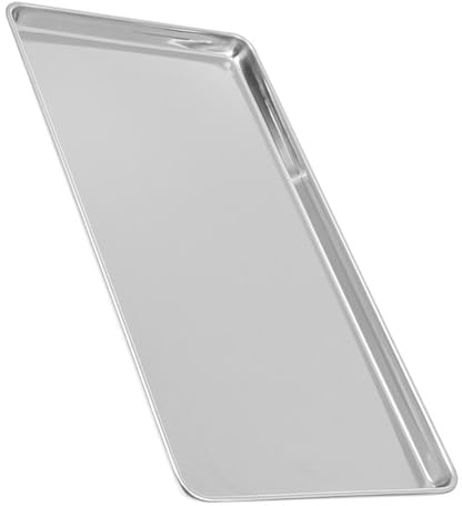 STOBAZA Bandeja de Horno de Acero Inoxidable, 26,5 × 20,5 cm | Bordes elevados, acabado pulido, formato compacto, para servir y preparar alimentos