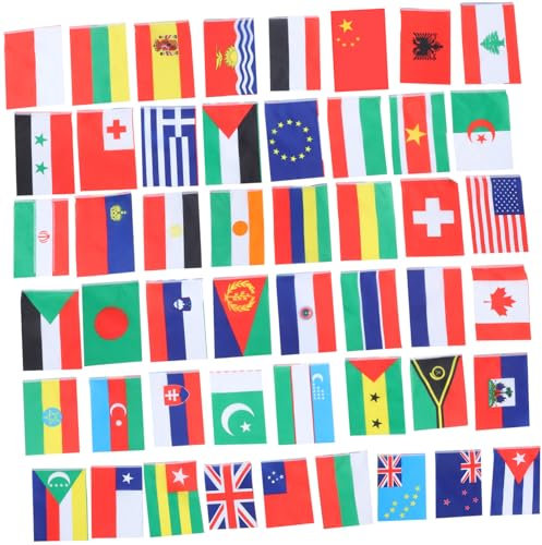 Operitacx Internationalen Flaggen-girlanden Polyester-flaggen-banner Für Party-dekorationen Für Draußen Internationale