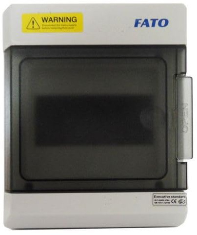 Centralino da Parete Quadro Elettrico Stagno 6 Moduli con Porta Trasparente - Cassetta Distribuzione IP65