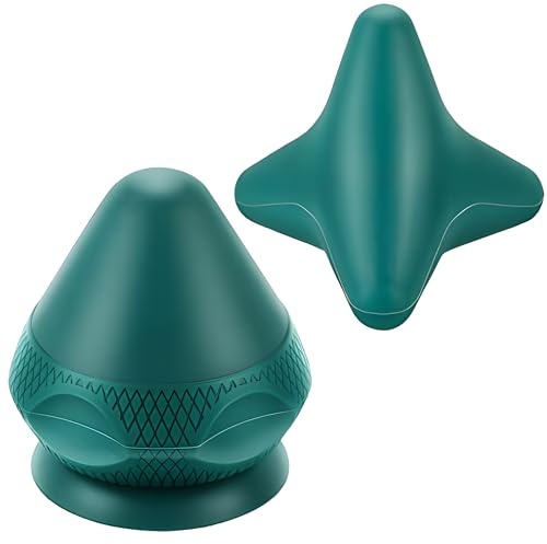 2 Massagebälle Dunkelgrün - Faszienball Set für Gezielte Rücken & Wirbelsäule Massage, Ideal für Yoga/Fitness - Anfänger & Profis