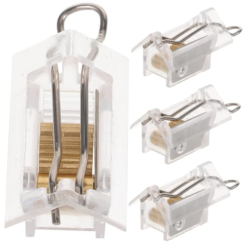 BAZEITFLOW 4 Piezas Mecanismo de Bloqueo de Cordón para Persianas Venecianas Accesorios Compactos Fácil Instalación Alta Precisión y Durabilidad Compatible con Estores y Cortinas Enrollables