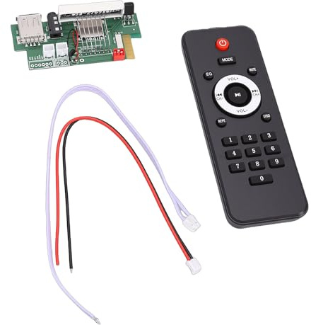 TIKATARER Scheda Decodificatore MP3, Scheda Ricevitore Bluetooth 5.2, Telecomando con Supporto MP3, WMA, FLAC e WAV, Ideale per Amplificatore per Cuffie e Chiamate in Vivavoce