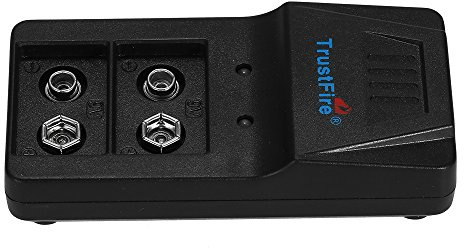 Lixada Batterie au lithium Rechargeable Chargeant l'interface Rechargeable Micro-usb pour la Batterie au lithium Rechargeable de 9V
