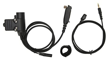 Elprico U94 PTT-Ohrhörer-Headset mit Fingermikrofon, Walkie-Talkies-Funk-Headset für Sepura Stp8000 Stp8030 Stp8035 STP8038 STP8040 STP8080
