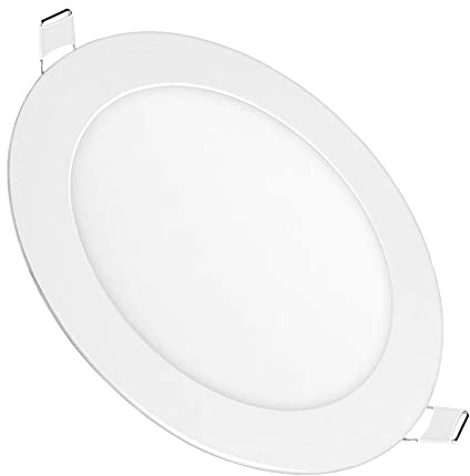 Body-Plus 2 Pack LED Downlights Ceiling, 24w Surface Mounted Panel Cool White Super Bright Light - Pure White Round Circle Downlights Ceiling Lamps (Cool White, 9w - Recessed Panel)