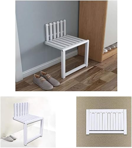 An der Wand montierter Duschsitz, klappbarer Badesitz, klappbarer Wandstuhl 4 cm, unsichtbarer, an der Wand montierter Schuhwechselhocker, faltbarer Eingangsstuhl, Unterputz-Duschsitz, 150 kg tragend,