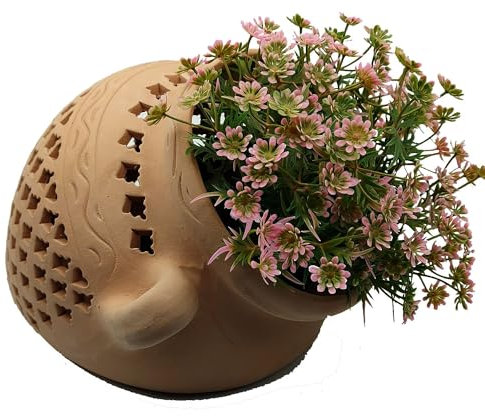 Generico Jarrón ánfora de terracota pintado a mano por artesanos tunecinos: arte cerámica única 3009221500