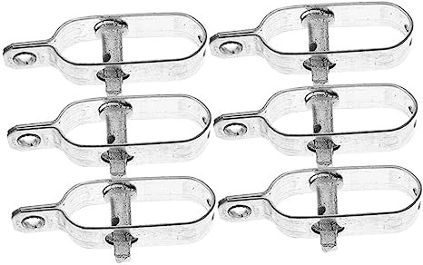 Gogogmee 6Pcs Metallo Corda di Tensione Cavo Tenditore Tenditore Heavy Duty Giardino Filo Tenditore Cavo Corda Tenditore Recinzione Filo di Tensionamento Kit Filo di Acciaio Corda