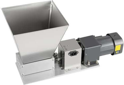 Garbenat Elektrisch Getreidemühle 220V 60W Schrotmühle für Getreide 4L Kapazität Upgraded Kornquetsche Edelstahl Maismühle Set Multifunktion Futtermühle Walzenmühle für Weizen, Reis, Mais