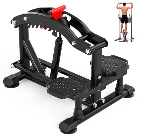 ONETWOFIT Power Tower pieghevole Dip Station Barra per trazioni, Regolabile in altezza Multifunzione stazione di potenza per la Palestra di casa Allenamento Ginnastica espandibile (BLACK-11)