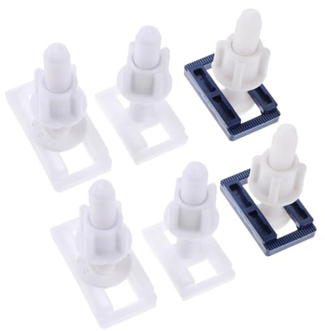 jojofuny 6 Ensembles Vis de Fixation pour Abattant Wc Kit Boulons Plastique pour Réparation et Installation Facile Du Siège de Toilette Couleur Aléatoire