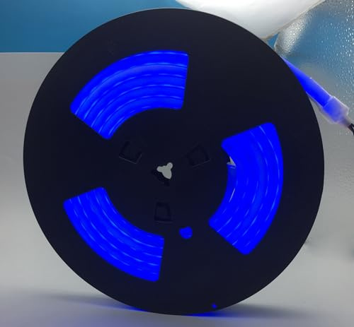 YXHL DC12V Silikon LED Neonlicht5 Meter blau wasserdicht für Innen- und Außendekoration DIY Schild.…
