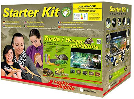 Lucky Reptile Starter Kit Wasserschildkröte, Farbe:Schwarz