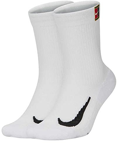 Nike Herren Court Multiplier Cushioned Socken, White/White, M EU