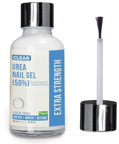 Urea 50% Nail Gel - Softens Cracked Heel Calluses & Thick Toenails - Repairs Damaged, Yellow, Discolored Nails – Highly Effective & Quick-Dry Fingernails & Toenail Treatment