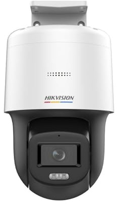 Hikvision Dome PT IP 4 Megapixel / Linse 4 mm / weißes Licht 30 m / Stroboskoplicht / dWDR/PoE / IP66 / Interkonstruiertes Mikrofon und Horn / Micro SD