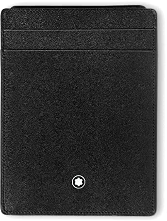 Montblanc 4cc Ausweisfach aus Leder in der Farbe Schwarz, Maße: 12cm x 9cm x 0,5cm, 130070