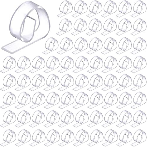 Eccliy 150 Pieces Transparent Clear Tablecloth Clips Plastic Table Cloth Clips Windproof Table Cover Holder Clamps Tablecloth Cloth Holder for Christmas Wedding Party Indoor Outdoor Camping Picnic