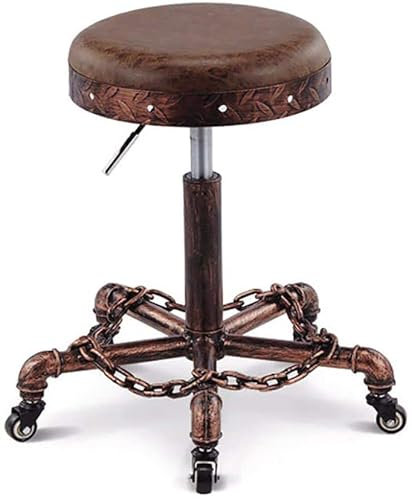 TAOZUYING Hocker auf Rädern Vintage Retro Hebehocker Arbeitshocker Hebe- und Drehhocker Barstuhl Marriage