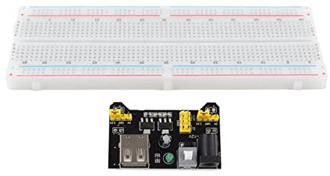 3.3V 5V Power Supply Module, 830 Connection Points Breadboard 65pcs Jumper Wire Clear Markers Standard Pin Breadboard Kit for DIY Project Programming