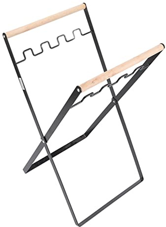 Mülltütenhalter, Mülltütenhalter, Müllsackhalter, Faltbar, Vielseitiger Metallständer für Camping-Recycling, Geeignet in Schlafzimmer, Küche, Camping(Schwarz)
