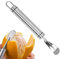 Pelador de naranja de acero inoxidable, cuchillo de pomelo para pelar cítricos cuchillo de pomelo para separar la pulpa y la cáscara de pomelo pelador, naranja cítricos pelador pelador herramienta