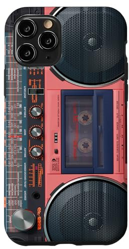 Hülle für iPhone 11 Pro Boombox Throwback Retro Musik 80er & 90er Koralle Ghettoblaster