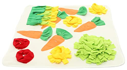 Sosoport Snuffle Mat Für Haustiere Futtermatte Für Hasen Und Kaninchen Schnüffelunterlage Zum Futterverstecken Trainingsmatte Für Langsames Füttern Langlebiges Stoffmaterial
