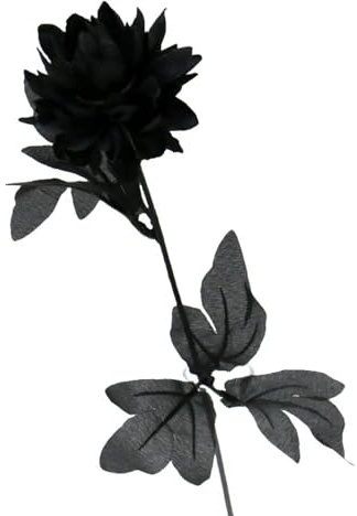 TVIVID Burgundry Künstliche Dahlie, schwarz, für Hochzeit, Blume, Wandarrangement, Materialien, Halloween, künstliche Blume, Tisch, Heimdekoration