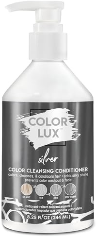 Color Lux Color Cleansing Conditioner, Silver, 3-in-1 Color Depositing Formula, Vegan, Sulfate-Free, Paraben-Free, 8.25 oz