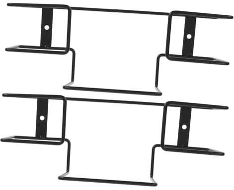 BELLIFFY 2stücke Handschuh-wandhalterung Aus Eisen Handschuh Und Taschentuchspender Zur Wandmontage Platzsparender Einweghandschuhhalter Handschuhspender Für Wand