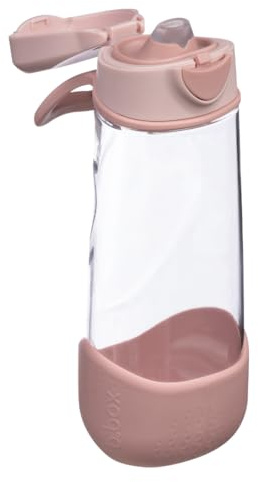 b.box Gourde Sport à Bec | Bouteille d'Eau à Préhension Facile et Couvercle Étanche | Design Moderne et Cool Adapté aux Enfants, Inclinez et Sirotez | 600 ml