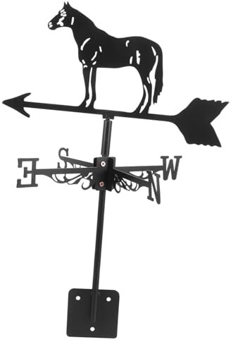 Ferme 1 Ensemble extérieur Jardin Ferme scène Cheval girouette Animal décor Avion rétro Ferme scène Vitesse du Vent girouette métal girouette indicateurs de Direction du Vent girouette métal girouet