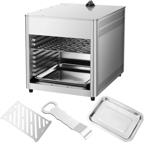 VNATWGOO Asador De Carne A Gas, Parrilla Comercial para Carne De Res A 1400 ℉, Asador De Carne Comercial, para Picnic Al Aire Libre, Carne De Res, Pollo Y Verduras,NPJ003G