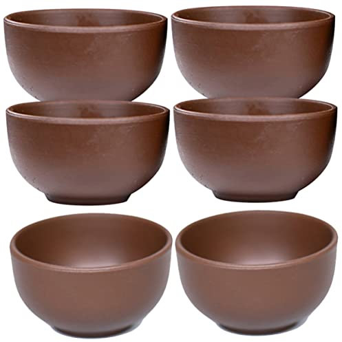 FONDOTIN 6 Stücke Violette Tee Tassen Haushalt Teegeschirr Kleine Teetasse Zum Teetrinken Wassertrinktasse Teeaufbewahrungstasse Retro Heimtasse
