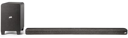 Polk Audio Signa S4D Dolby Atmos 3.1.2 Sound Bar System (Exclusive Online Finishing), Wireless Subwoofer, Exclusive VoiceAdjust & BassAdjust Technology, Bluetooth, HDMI eARC, Supports 8K, 4K