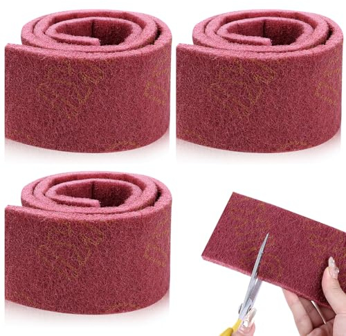 Schleifvlies Metall Schleifvlies Holz Schleifschwamm 3 Meter Schleifpads 240 Körnung Schleifwolle Poliervlies Rolle Reinigungsvlies Schleifpapier Polieren von Metall Holz Lack Edelstahl uvm.