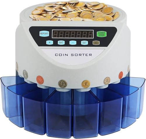 Mynträknare Uk Automatisk Elektronisk Mynträkningsmaskin 300 Mynt/min Batchräkning Mynträknare Sorterare Nytt Pund Mynt För Gbp Sterling Mynträkning
