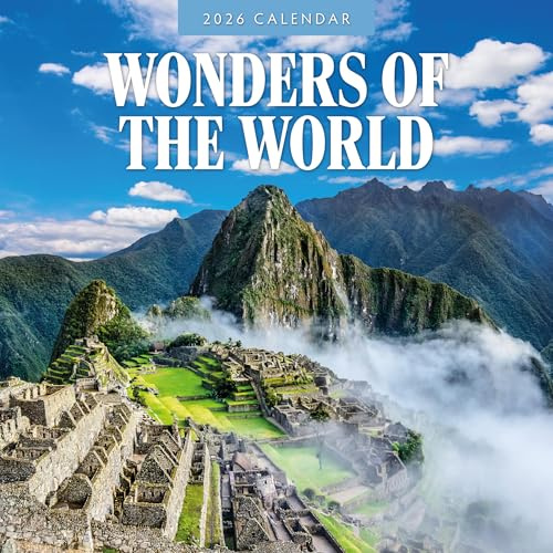 Wonders Of The World - 2026 Square Wall Calendar - by Red Robin Publishing