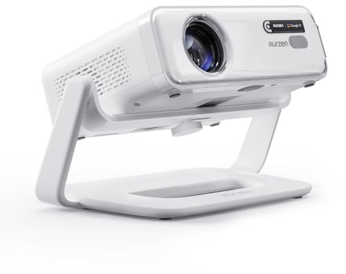 Aurzen Eazze D1G Smart Beamer und 180° Verstellbarer Projektor-Ständer im Bundle – Heimkino-bereit, kompatibel mit ¼-Zoll-Schraube