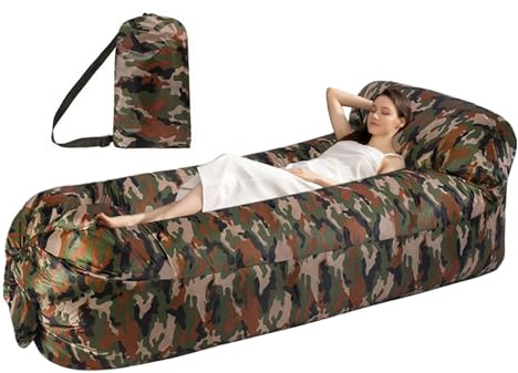 Tragbare Luftlounge – Aufblasbarer Stuhl, Sitz | Outdoor-Sessel wasserdicht, Relax-Ausrüstung für Reisen, für Camping, Festival, Wandern, Party