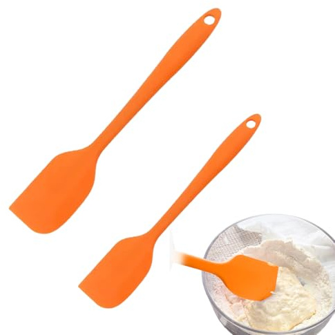 Lot de 2 Spatule Silicone, Maryse Patisserie, Spatule Cuisine, Marises de Cuisine Pâtisserie Résistante à la Chaleur, Ustensiles à Maryse Patisserie Alimentaire pour Cuisson et Mélange sans BPA