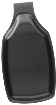 SAFIGLE Porta Mestolo Cucina in Acciaio Resistente al Calore Poggia Cucchiaio e Utensili da Cucina Supporto Multiuso per Mestoli Paletta e Coperchi Design Nero Quadrato Elegante e Pratico