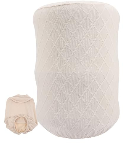 SEWACC Funda Elástica para Garrafón de Agua de 5 Galones Protector para Cubo de Agua Doméstico Color Beige Tejido Resistente Cubierta Transpirable para Uso Oficina y Hogar