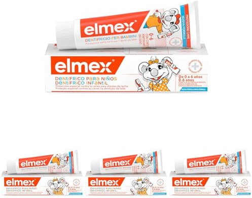 Elmex - Dentifricio per Bambini 50ml (Consegna in 48 Ore), Dentifricio per Denti da Latte, Protezione contro la Carie dei Bambini, Formula Delicata per la Protezione dei Denti da Latte