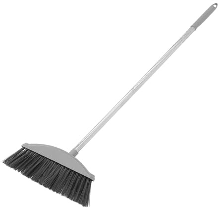 PAMINGONO Soft Broom Indoor with Long Handle Stainless Steel Efficient Sweeping Does Not Scratch Floors 45° Angle Broom for Indoor and Outdoor Use Household for Versatile Floor Cleaning