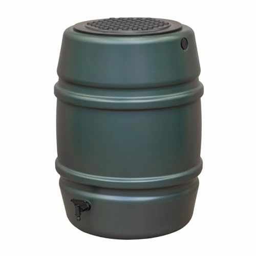 Harcostar 168 Litre Green Water Butt with Lid and Tap