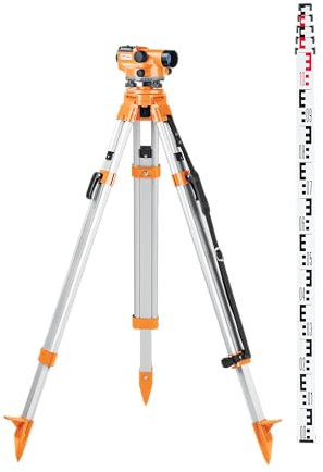 Geo Fennel - Pack Niveau optique (360°) avec trépied + Mire télescopique 5 m - N 32