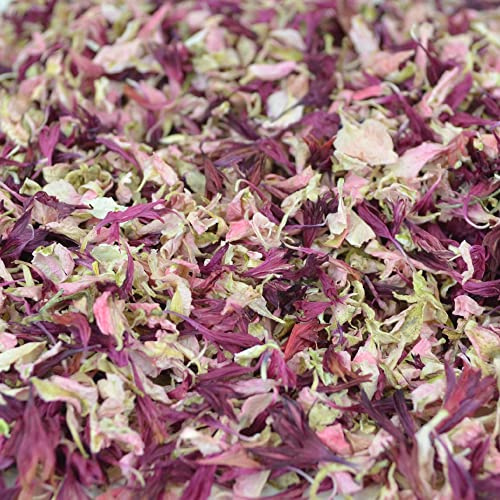 NATURAL DRIED DELPHINIUM FLOWER PETAL WEDDING CONFETTI - BIODEGRADABLE | 1 LITRE / 5 LITRES (Classic Mix: Romance, 1 Litre)